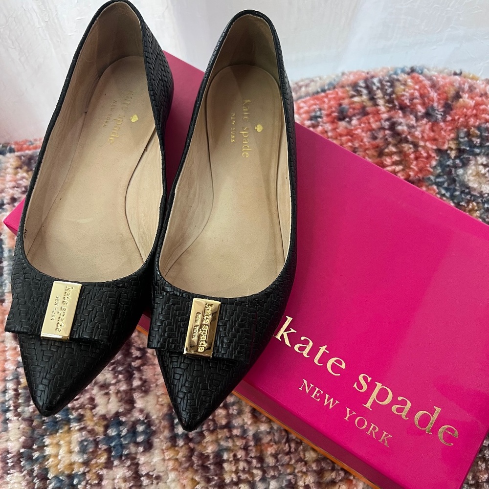 Kate Spade Black Flats SZ 6